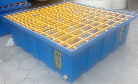 Polyethylene spill pallet - ESP300T - Ergen Plastic Industries