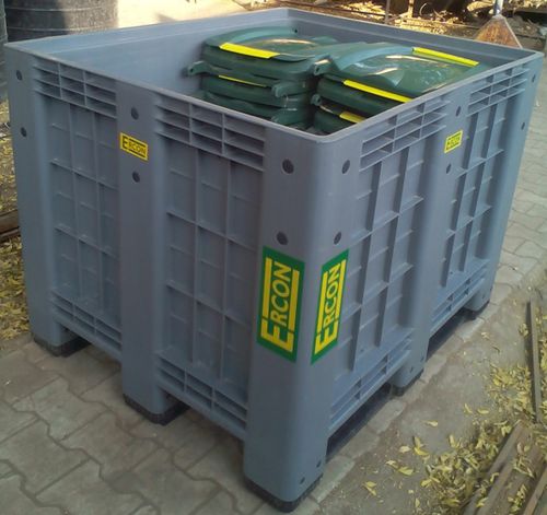 Plastic pallet box - ECPSW-1210-915-R - Ergen Plastic Industries - storage / transport / for bulk materials
