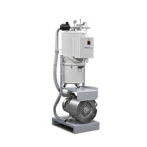 Lubricated vacuum unit - F  - Piovan - for pneumatic conveying / compact