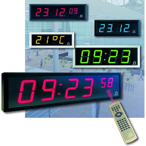 Digital clock - DC - BÜRK MOBATIME GmbH - LED / indoor / wall-mounted