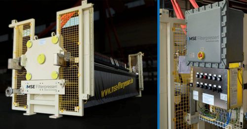Side-beam filter press - AFP series - MSE Filterpressen GmbH - automatic / high-pressure / for wastewater treatment