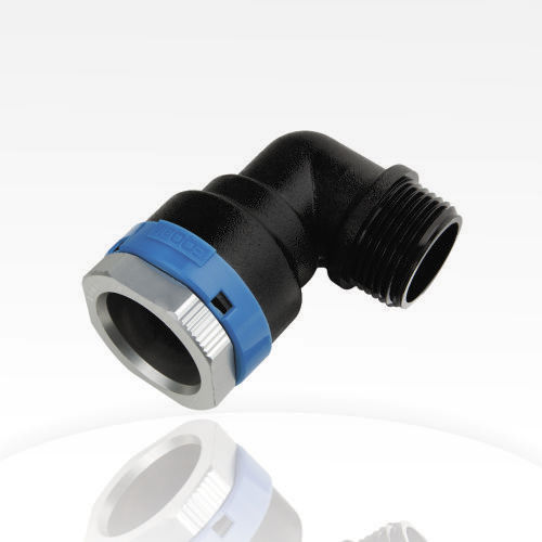 Pneumatic fitting - 82.052 series - EQOfluids FR - threaded / 90° angle / aluminum