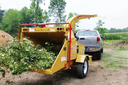 Trailer-mount wood chipper - 66.8 - 99.2 hp (49.8 - 74 kW) | RC1220 series - RAYCO