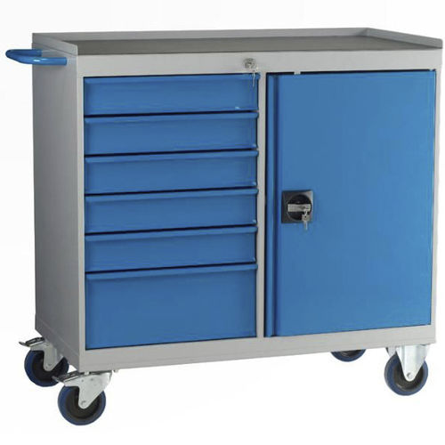 Storage cabinet - MDC811, MDC812 - Redhill Manufacturing - on casters ...