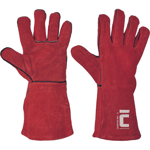 Leather safety gloves - SANDPIPER - CERVA GROUP a.s - welding / for the automotive industry / construction