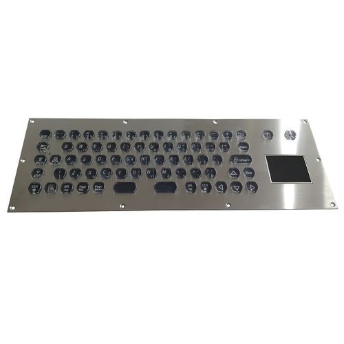 Panel-mount keyboard - CK-KB373132-TPPKBL - Clickin Industrial Co., Ltd. - micro-switch / with touchpad / with mouse