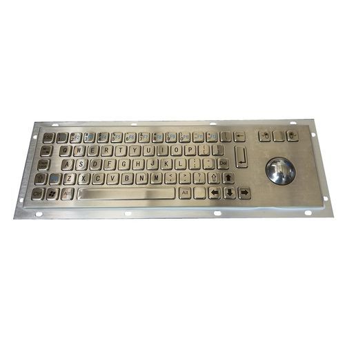 Panel-mount keyboard - CK-KB300100-38TB - Clickin Industrial Co., Ltd. - carbon contact / with trackball / with mouse