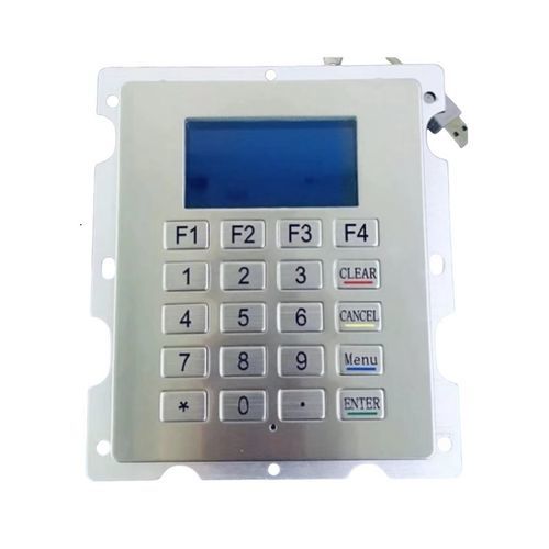 20-key keypad - CK-KE146120-LCD - Clickin Industrial Co., Ltd. - panel-mount / stainless steel / USB