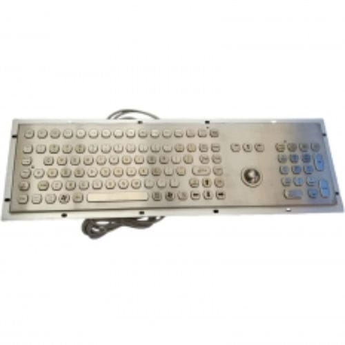 Panel-mount keyboard - CK-KB478135-25TB - Clickin Industrial Co., Ltd. - with mechanical keys / with trackball / industrial