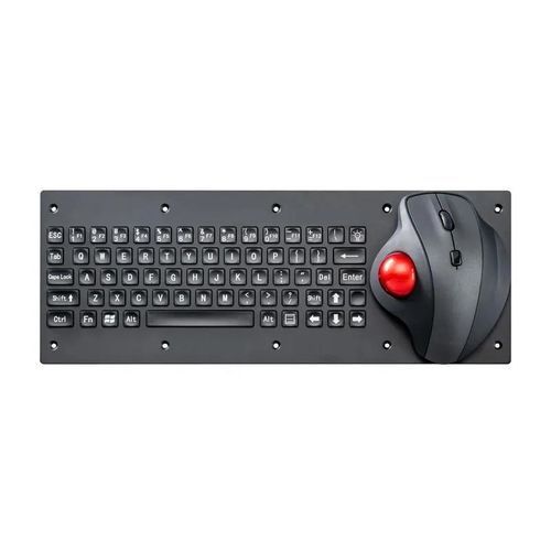 Panel-mount keyboard - CK-KB15IN2-38TB - Clickin Industrial Co., Ltd. - with mechanical keys / with trackball / with mouse