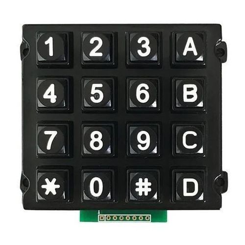 16-key keypad - CK-KE7671-KL - Clickin Industrial Co., Ltd. - panel-mount / with mechanical keys / metal