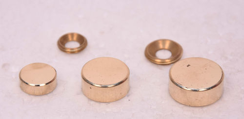 Threaded cap - MIRCAP series - Paani Precision Products LLP - round / brass / flat