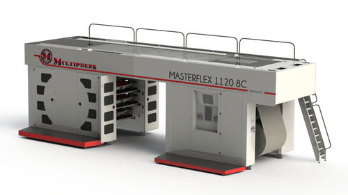 In-line flexographic press - MASTERFLEX series - Multipress Srl - 8-color / 6-color / 7-color