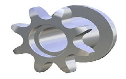 Straight-toothed sprocket wheel -  Z8 5/8 - Codimar S.L. - single / steel / precision