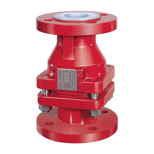 Ball check valve - BC, CV series - Richter Chemie Technik - for gas / flange / for steam