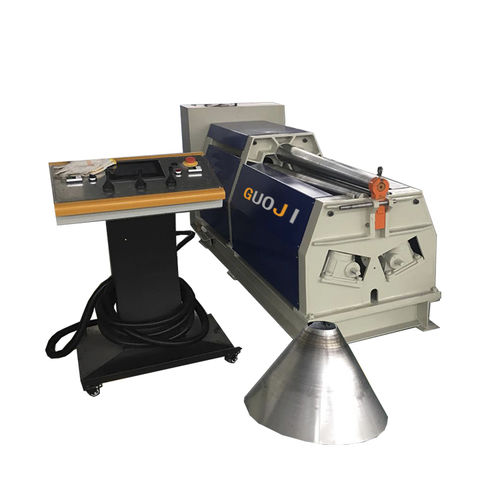 4-roller plate bending machine - GJWZ-4X1000 - Nantong Guoji Machinery Equipment Co.,Ltd. - hydraulic / with mobile control panel / conical