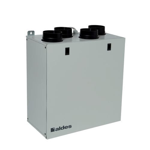 Dual-flow ventilation unit - InspirAIR® Top 210 - Aldes - heat-recovery / with integrated filtration / with exchanger