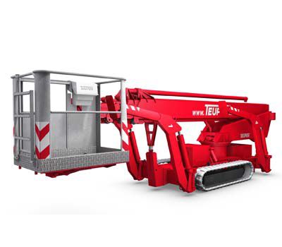 Crawler telescopic boom lift - LEO 25 T plus - Teupen - diesel engine / compact