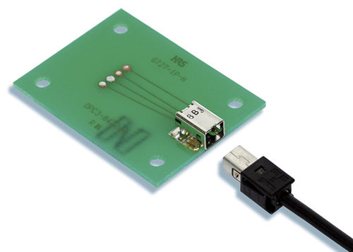 Coaxial connector - GT27 Series - Hirose Electric Europe B.V. - rectangular / crimp / board