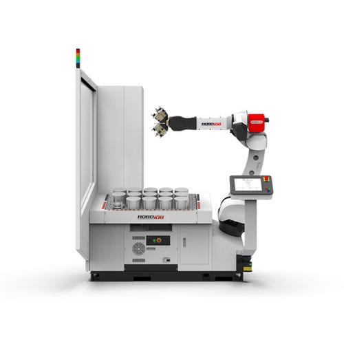 Robotic loading cell - Turn-Assist Essential - RoboJob - unloading / for small parts / compact