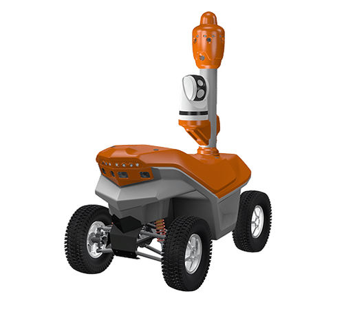 Mobile surveillance robot - ARGUS - SMP Robotics Systems Corp. - exterior / with acoustic device