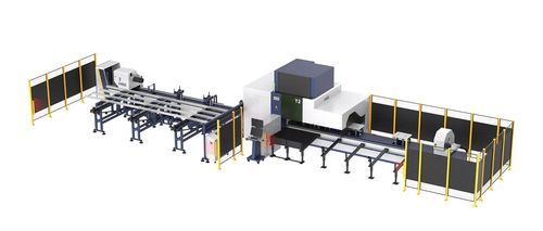 Laser cutting machine - T series - HSG LASER CO.,LTD - rotary / for metal / tube