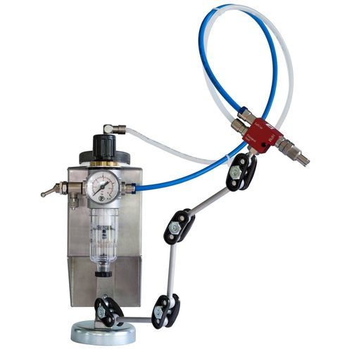Oil lubrication unit ProfiKompakt HPM Technologie GmbH minimal quantity / spray / pneumatic