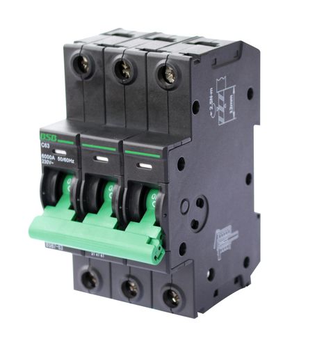 Hydraulic-magnetic circuit breaker - BSB7 series - ZHEJIANG BSB ELECTRICAL APPLIANCES CO.,LTD - manual reset / for electronics / MCB