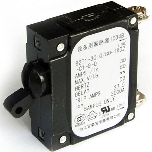 Hydraulic-magnetic circuit breaker - B2 series - ZHEJIANG BSB ELECTRICAL APPLIANCES CO.,LTD - DC / AC / manual reset
