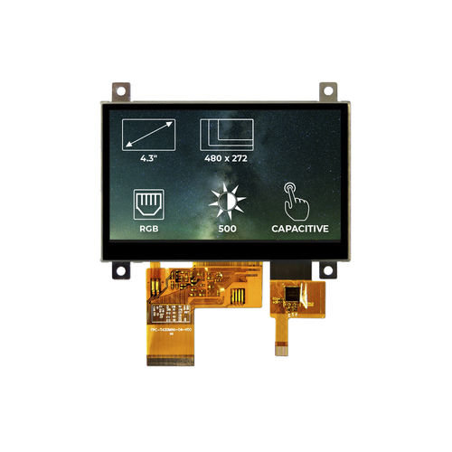 TFT display module - RVT4.3A480272TFWC00 - Riverdi - capacitive touch screen / 480 x 272 / industrial