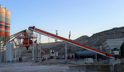 Stationary concrete batching plant - MVS-100S - MVS Proje - continuous