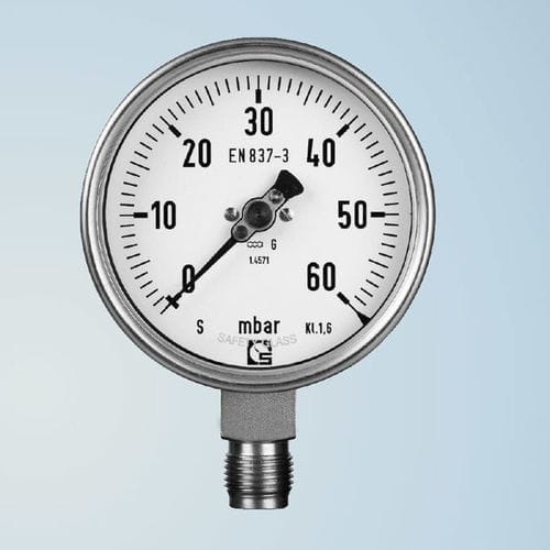 Dial pressure gauge - RU 63 - Schmierer GmbH - threaded / G 1/4 / BSP 1/4
