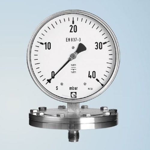 Dial pressure gauge - PKU 250 - Schmierer GmbH - flange / built-in / PVC