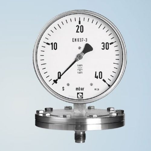 Absolute pressure gauge - PAKU 160 - Schmierer GmbH - dial / threaded / flange