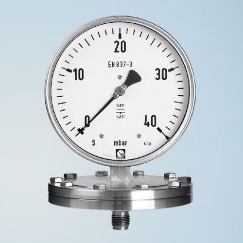 Absolute pressure gauge - PAGU 160 - Schmierer GmbH - dial / threaded / flange