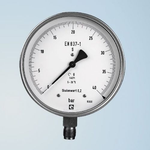 Dial pressure gauge - F 160 - Schmierer GmbH - threaded / G 1/2 / BSP 1/2