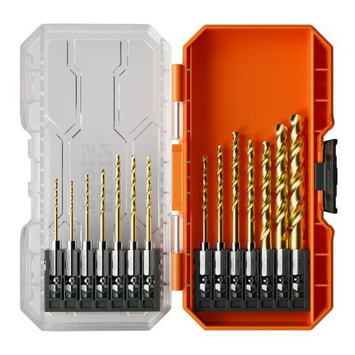 Wood set of drill bits - 53614 - Klein Tools - multi-purpose / for plastics / HSS-TiN