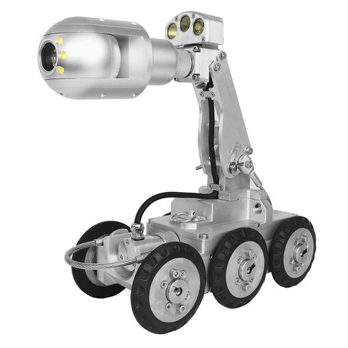 Wheeled inspection crawler - VEGA 40 - FORBEST Europe GmbH - 360° viewing / for pipes