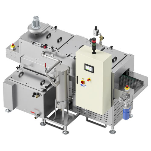 Water cleaning tunnel - TUNNEL series - SME - industrial / blowing / with dryer