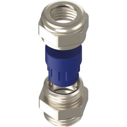 Brass cable gland - PR series - Teaflex S.p.a - nickel-plated brass / waterproof / metric