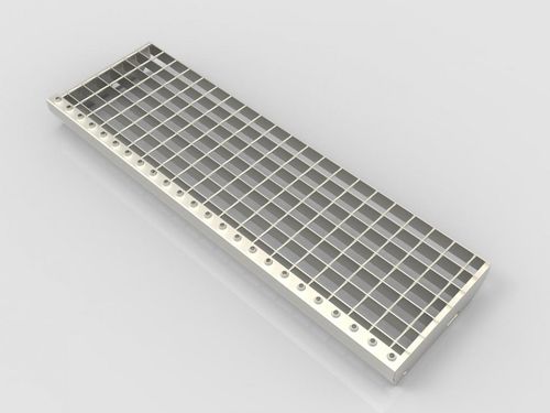 Metal grating - SP-stair treads - Staco Polska Sp. z o.o. - welded / for chemicals / for the food industry