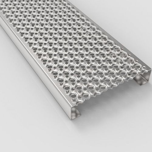 Steel grating - AP RUN - Staco Polska Sp. z o.o. - perforated sheet metal / non-slip / platform
