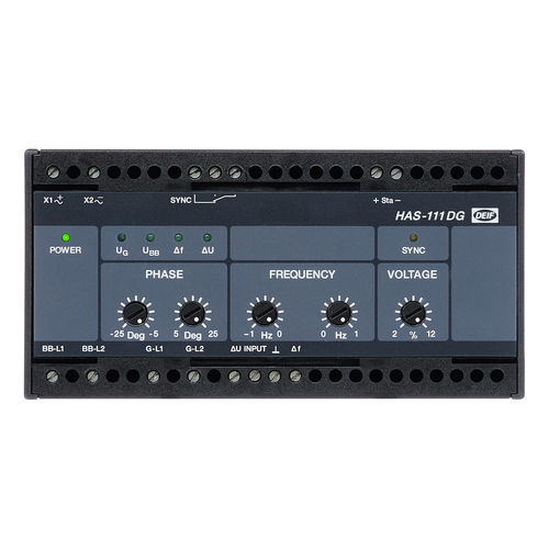 Voltage control relay - HAS-111DG - DEIF - frequency / synchronization / paralleling
