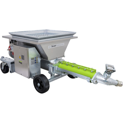 Mobile concrete pump - MAI®2PUMPTAURUS - Mai International - for construction / electric / self-priming