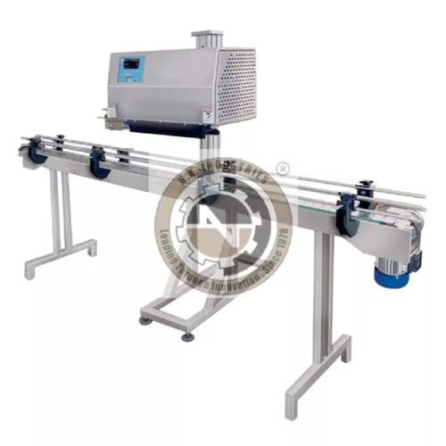 Induction sealing machine - N.K. INDUSTRIES - for bottles / for production lines / for the pharmaceutical industry