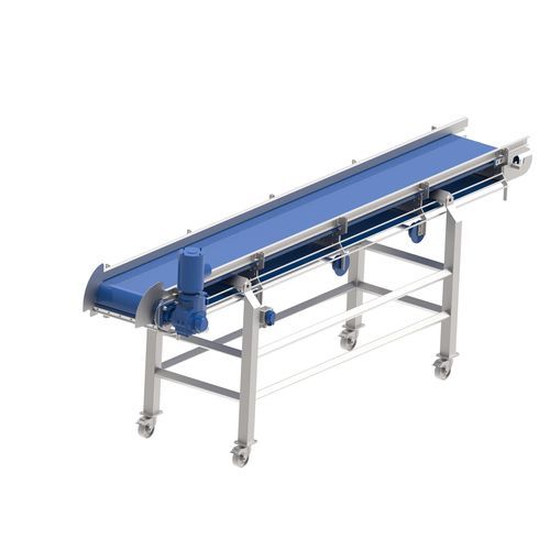 PU conveyor belt FB 04 30 EIMA Engineering GmbH nub top for the food industry blue