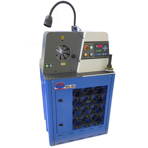 Hose crimping machine - KM-91C-08 - Handanshi Kangmai Hydraulic Equipment Co. Ltd. - hydraulic hose / for elbow fittings / semi-automatic