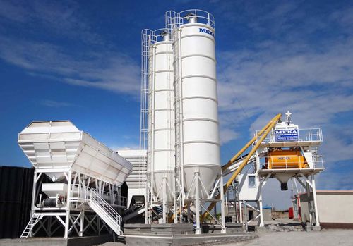 Cone-bottom silo - MEKA Crushing Screening and Concrete Batching Technologies - welded / telescopic / cement