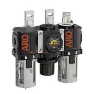Air filter-regulator-lubricator - 1000   - ARO, Ingersoll Rand - compressed air / polycarbonate