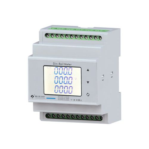 Three-phase electric energy meter - DEM-4MC - Chongqing Blue Jay Technology Co. Ltd - DIN rail / RS-485 / pulse output